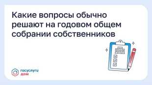 Какие вопросы обычно решают на годовом общем собрании собственников?